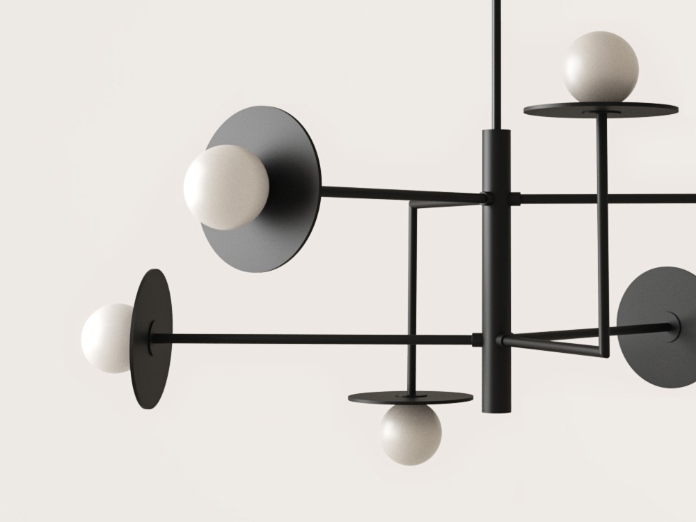 Подвесной светильник Miro 6L / металлические диски 1289/20 Aromas del Campo