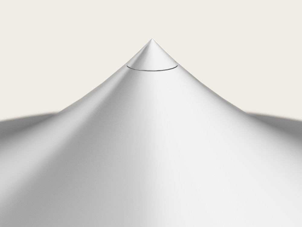 Настольная лампа Kine черный мрамор - белый металлический абажур Aromas del Campo