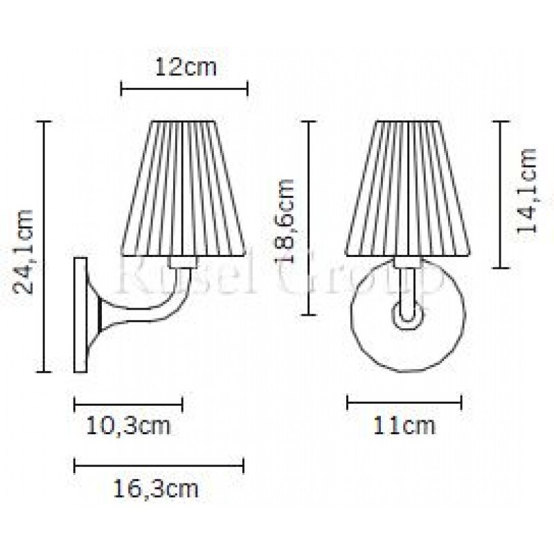 Настенный светильник Fabbian Flow D87 D01 15