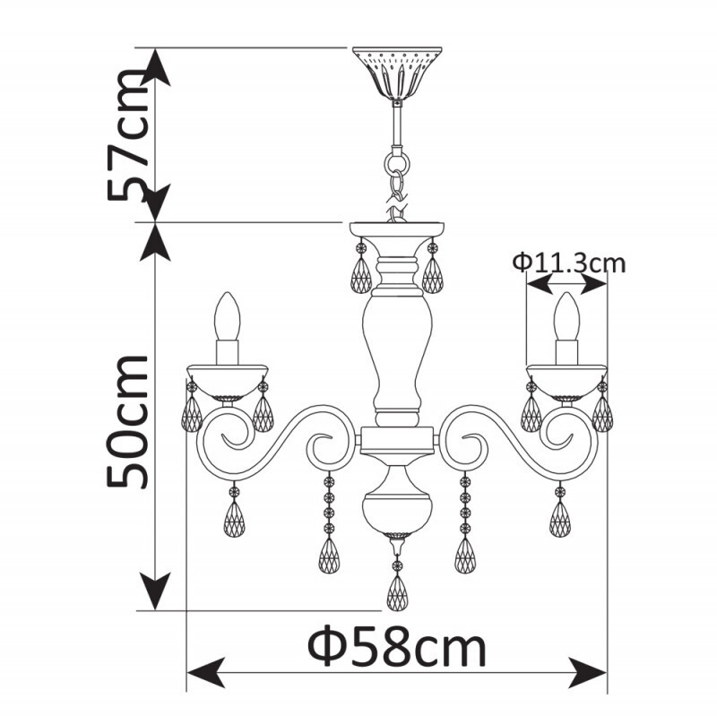 Подвесная люстра Arte Lamp A9592LM-5AB