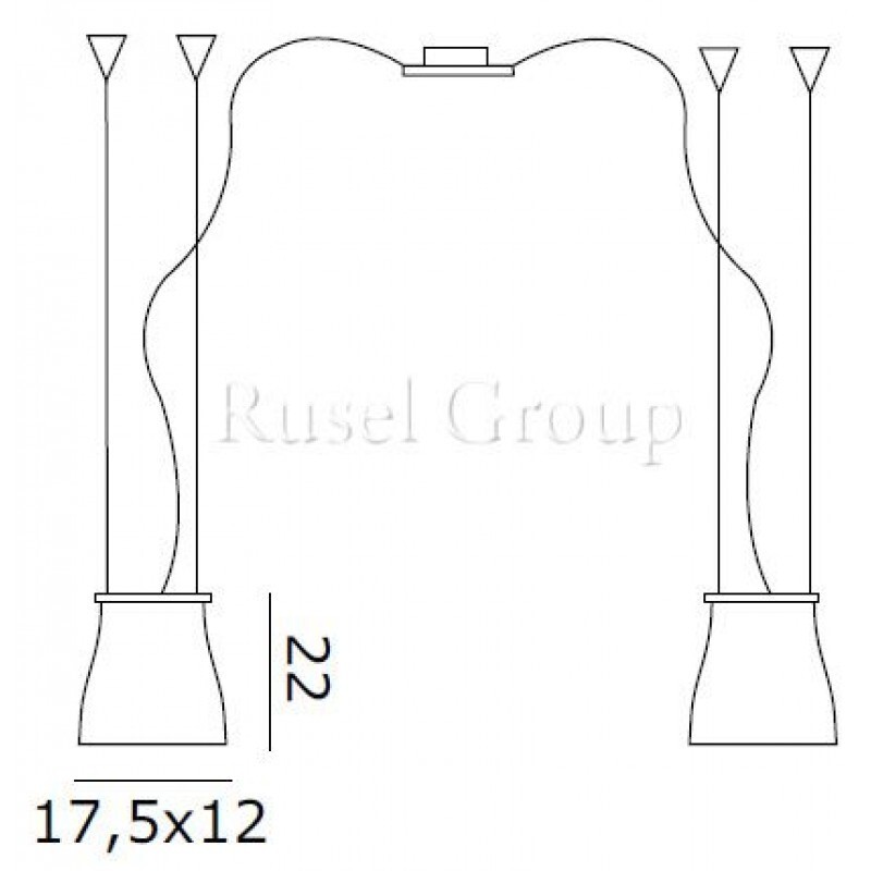 Подвесной светильник de MAJO BELL S2D
