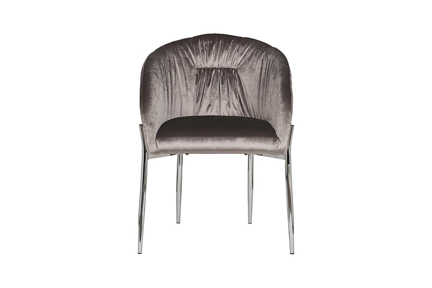 Стул велюровый серо-бежевый Garda Decor GY-DC8173-GBG