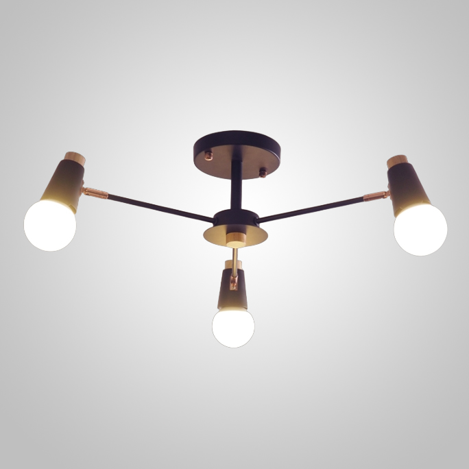 Люстра на штанге ROTARY L3 White by ImperiumLoft