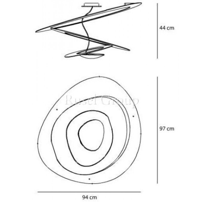 Потолочный светильник Artemide PIRCE SOFFITTO