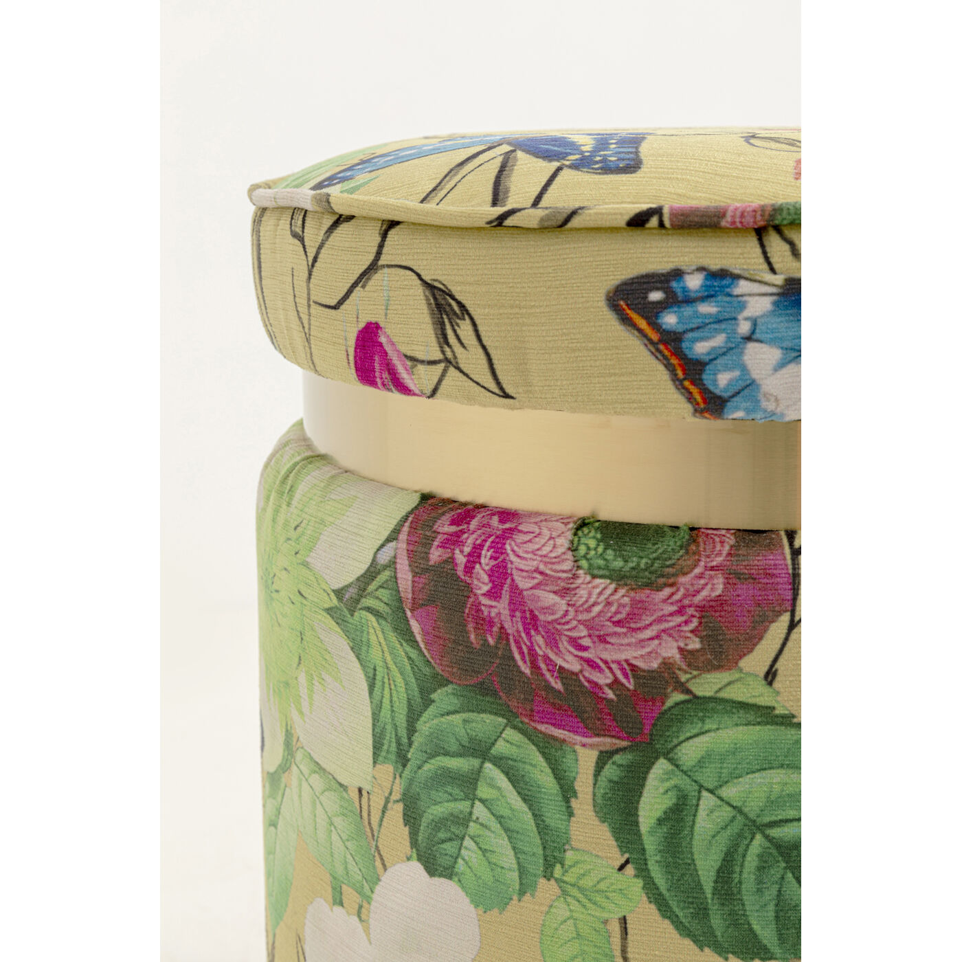 Пуф Flower Fever Yellow Ø39cm KARE 71088