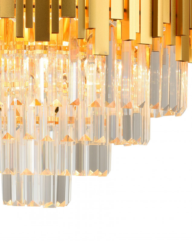 Каскадная люстра Natali Kovaltseva VERTIGO 81440/8C GOLD