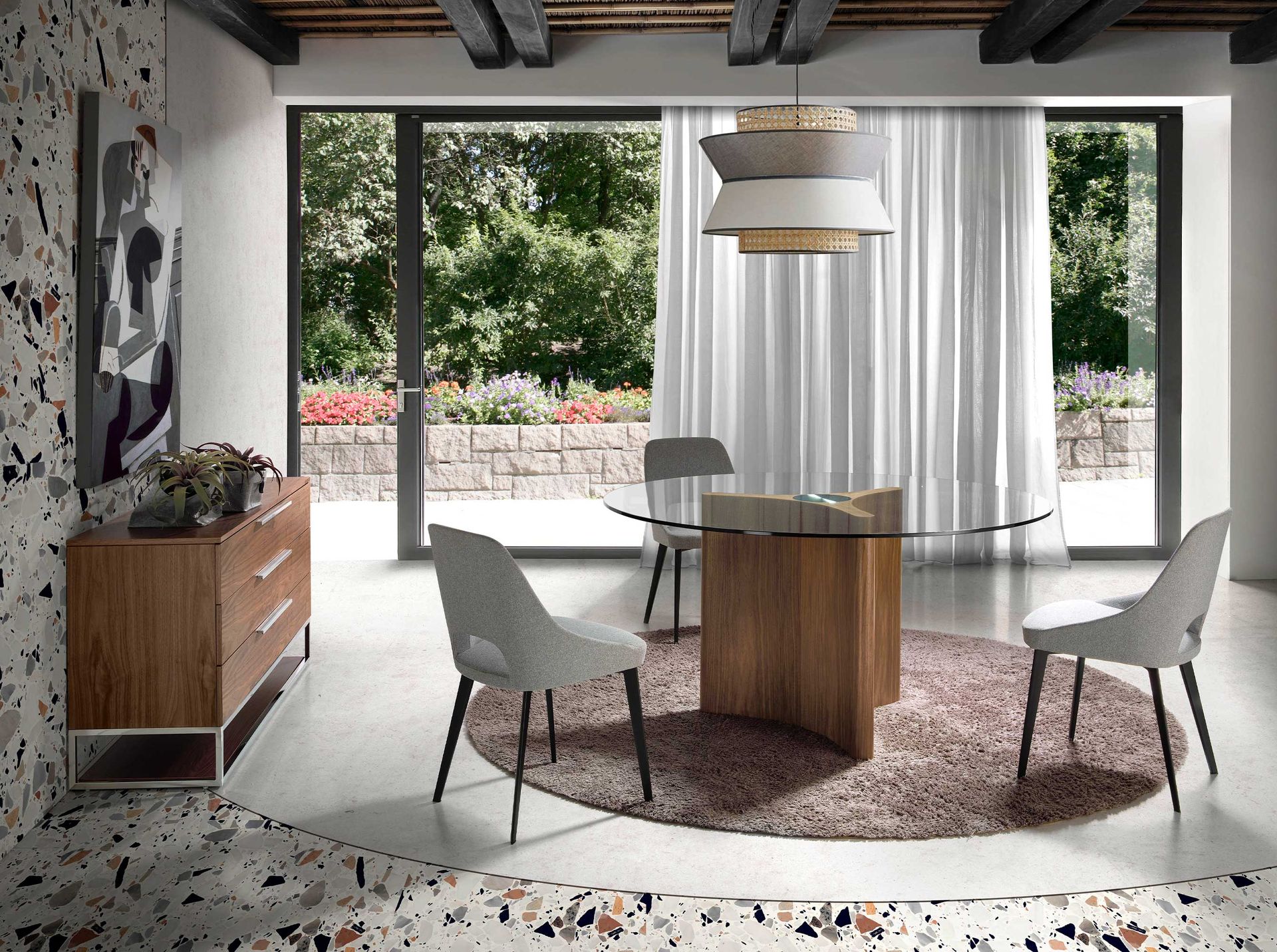 Круглый обеденный стол MI1706B /1094 Angel Cerda