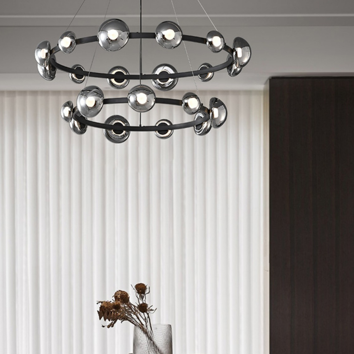 Подвесная люстра BOOSTER D68 Black by ImperiumLoft