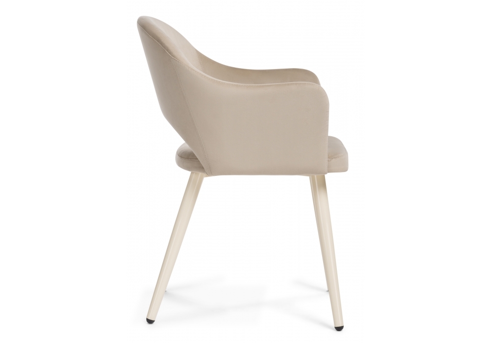 Стул Woodville Апри микровелюр 05 / бежевый глянец 464180