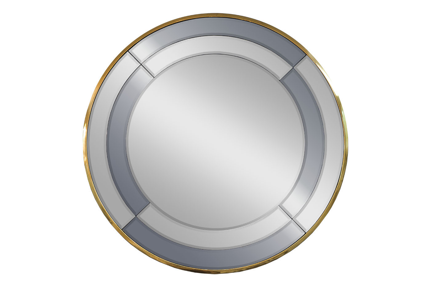 Зеркало в двухцветной зеркальной раме/золото Garda Decor KFG091