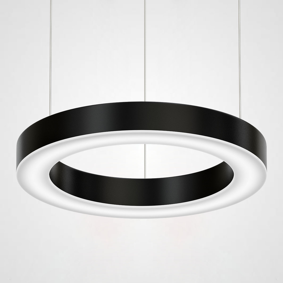 Люстра Light Ring Horizontal D40 Черный by ImperiumLoft