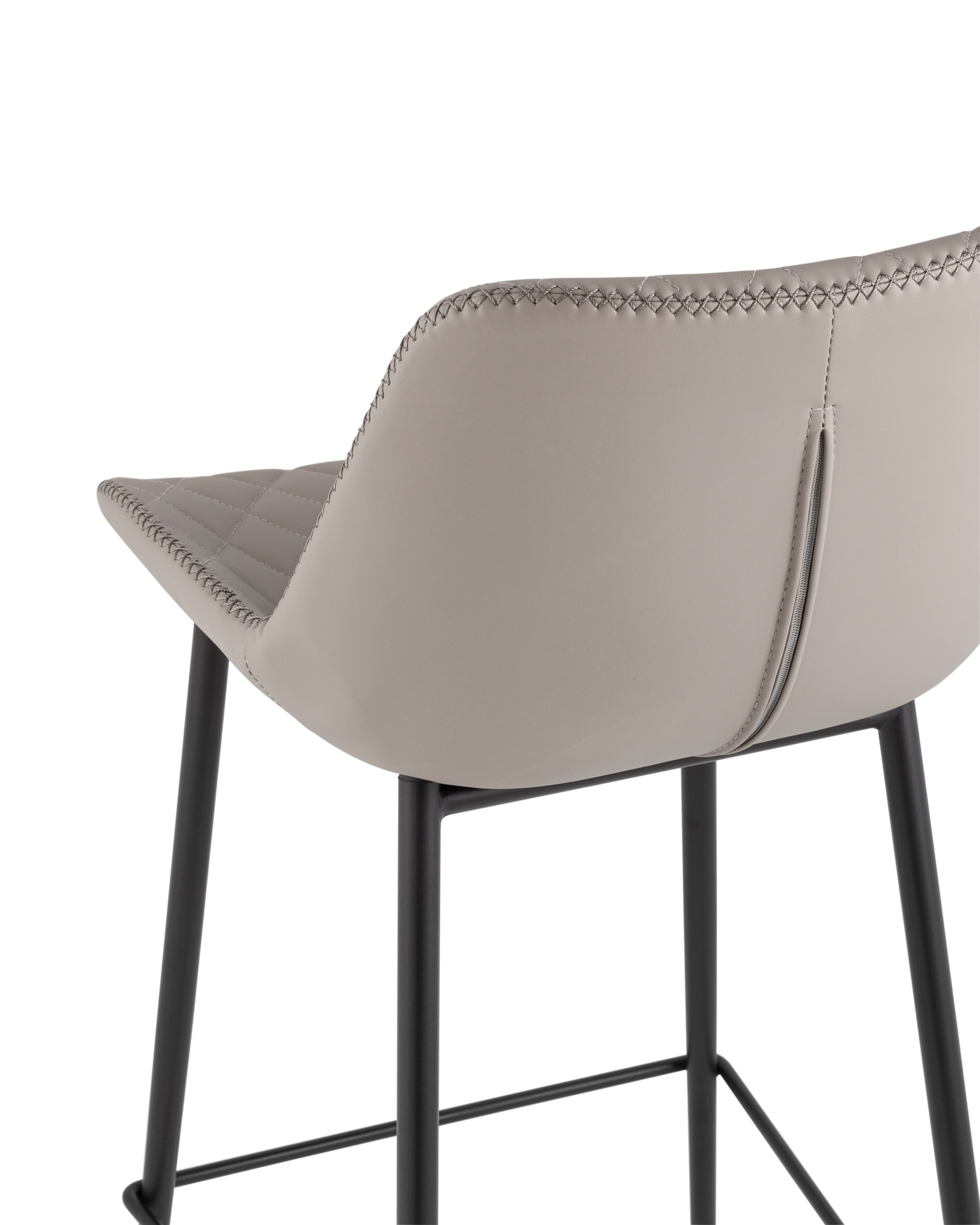 Стул барный Arch экокожа серый Stool Group