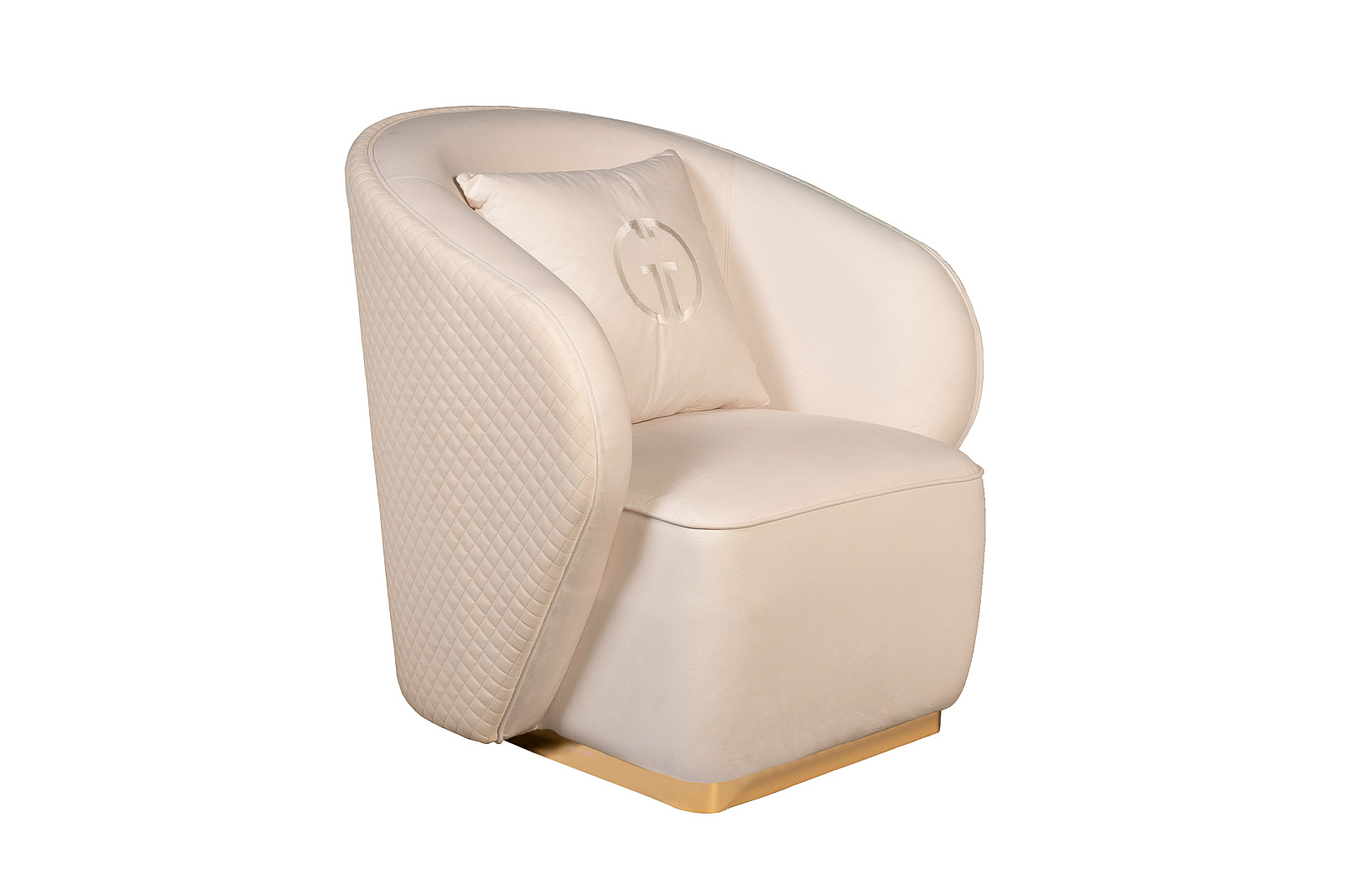 Кресло Olten велюровое кремовое Garda Decor 102AN-84110