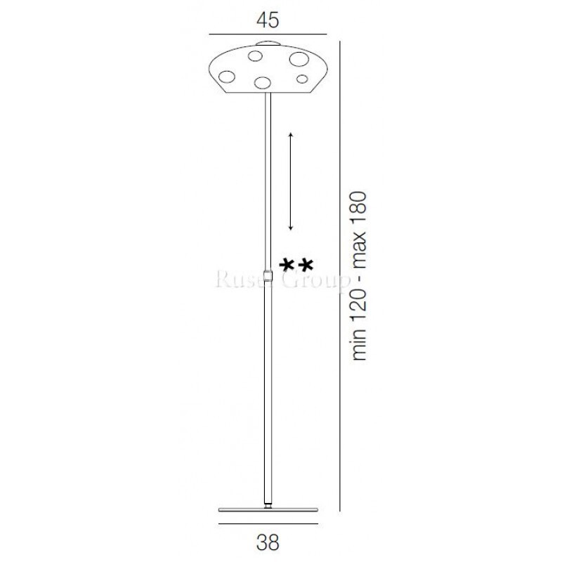 Напольный светильник Vistosi MARBLE PT 45