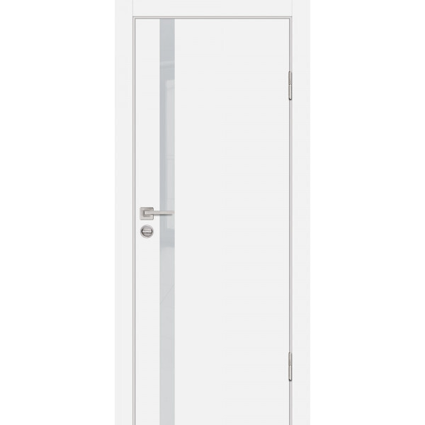 Межкомнатная дверь Graf P-8 лунный лакобель Белый (2000 х 900)
