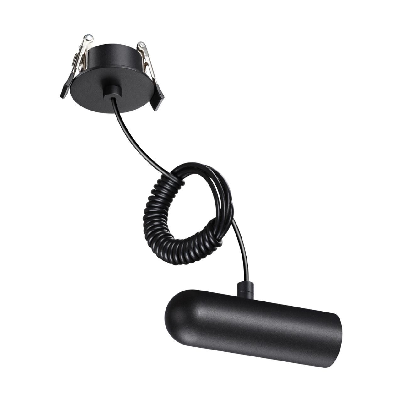 База встраиваемая для ввода питания с заглушкой и проводом-подвесом (длина провода – 2м) Novotech 359384