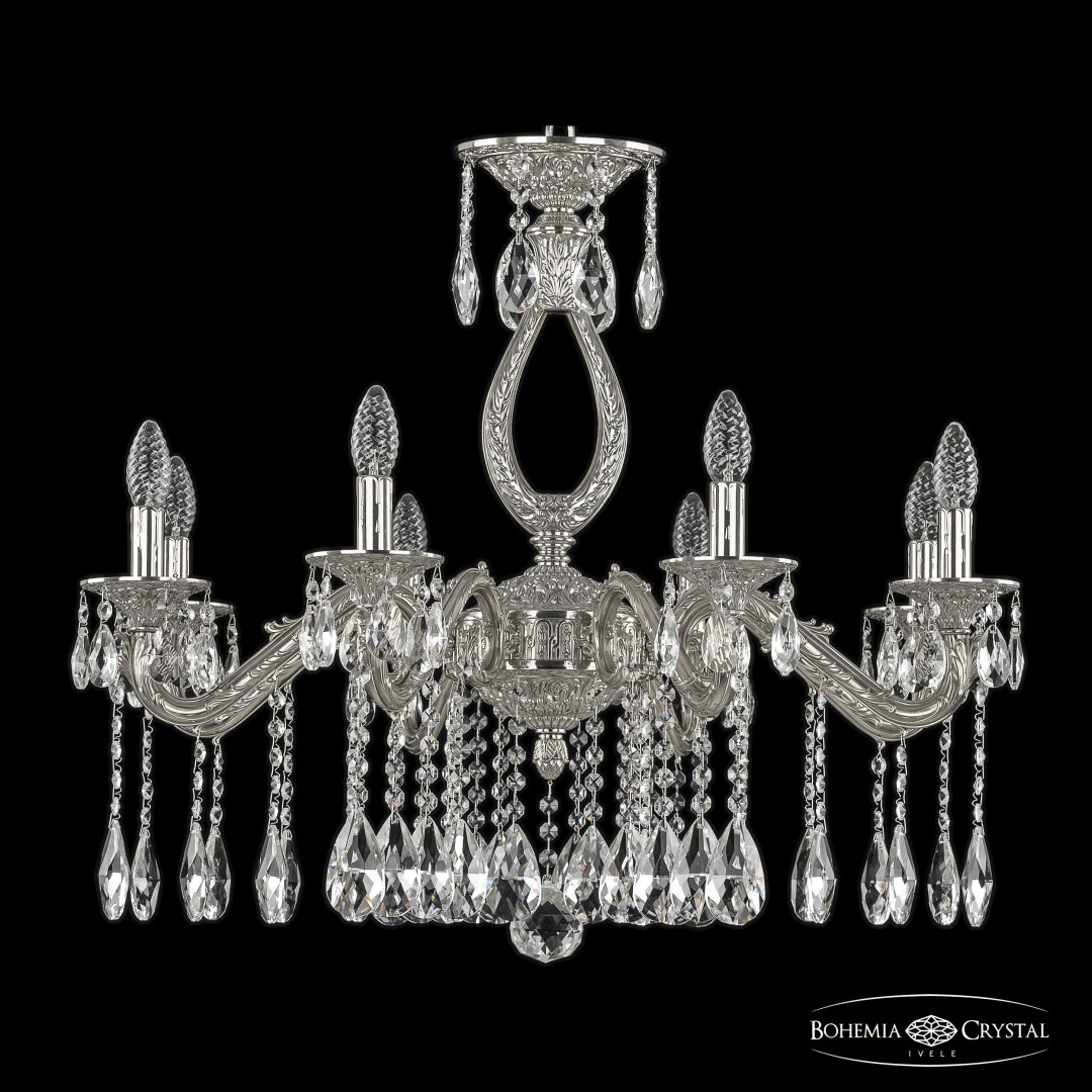 Люстра бронзовая с хрусталём 71302/8/250 A Ni