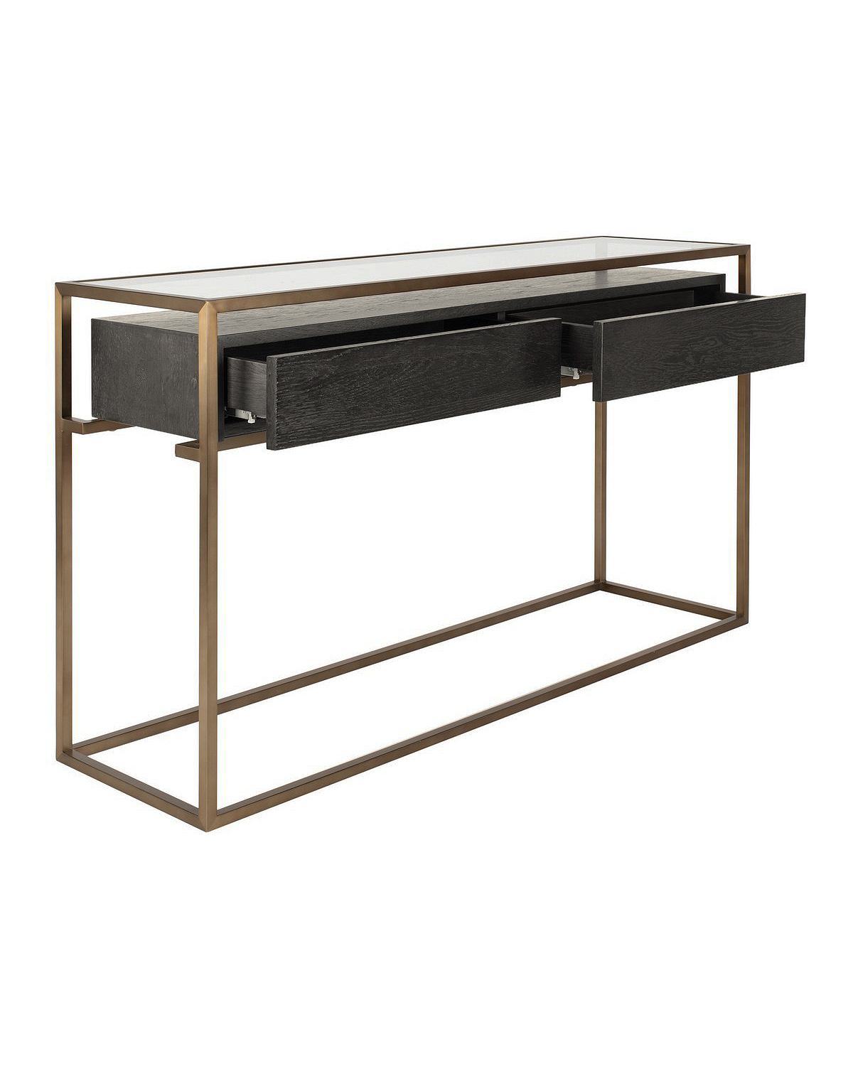 Чёрная консоль с ящиками Хэйворд Louvre Home LHFCNT140524IMT