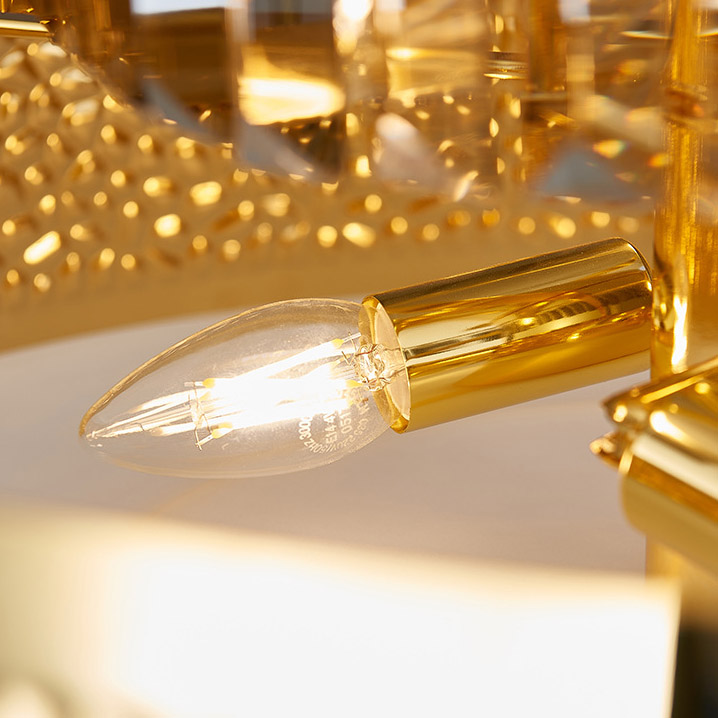 Подвесная люстра ROXANA D100 Gold by ImperiumLoft