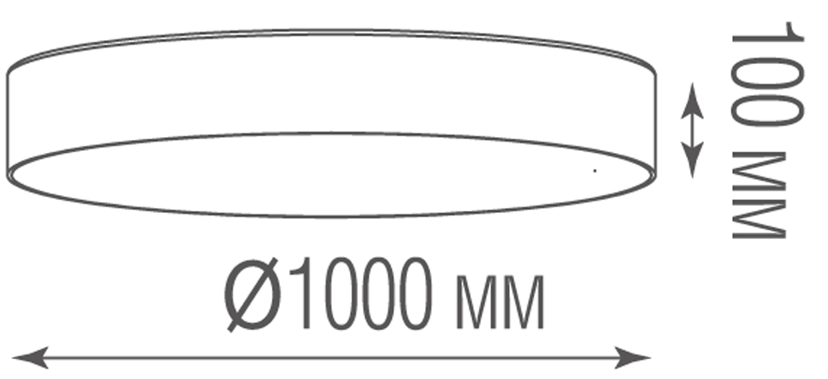 Накладной светодиодный светильник Donolux C111052/1 D1000
