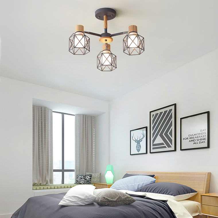 Потолочная люстра CORF B3 Black 3 lamps by ImperiumLoft