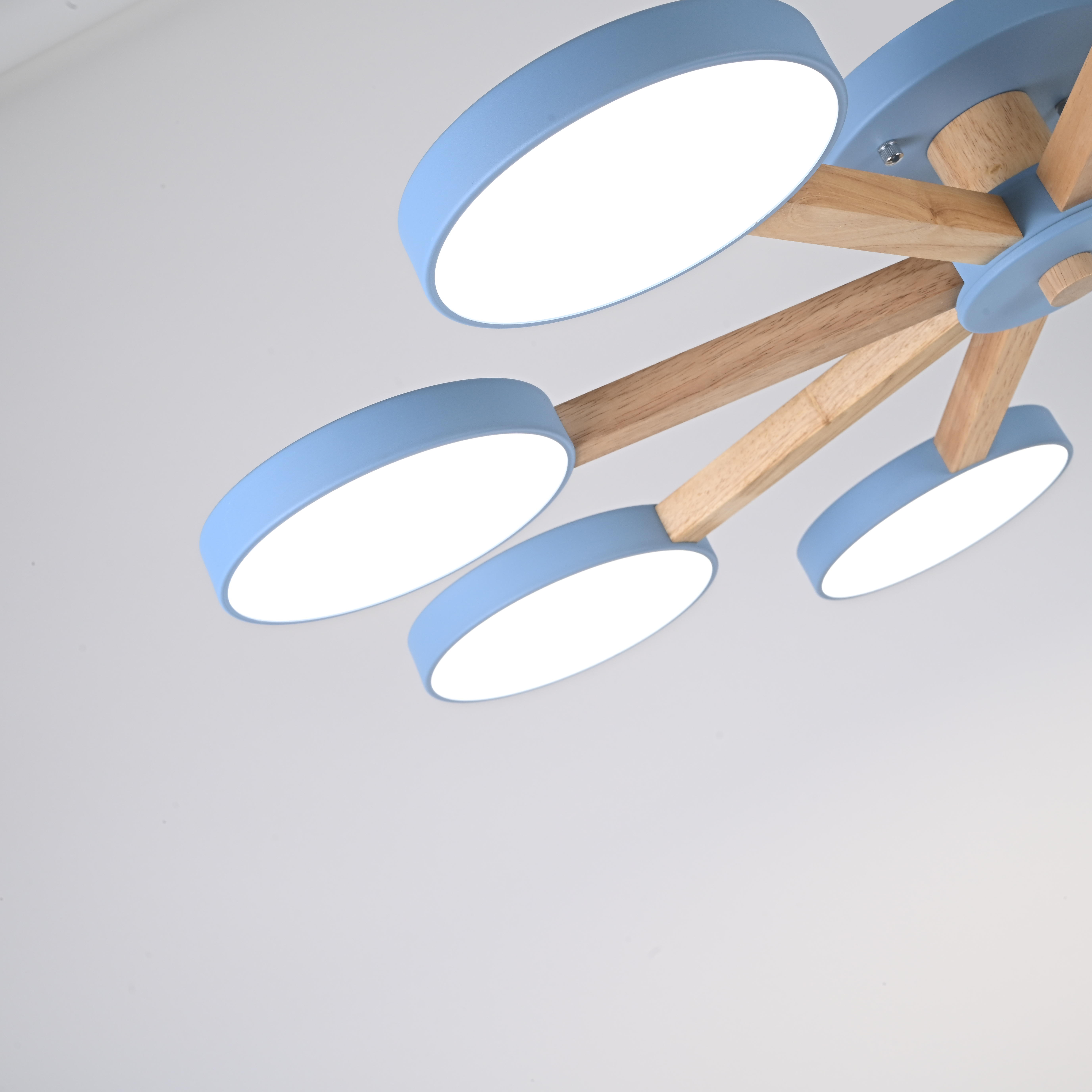 Потолочная люстра TURNA 8 Blue by ImperiumLoft