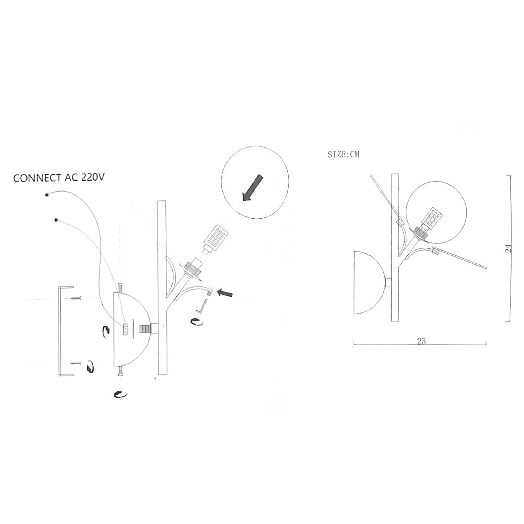 Настенный Светильник Matisse Wall Multicolored By Imperiumloft