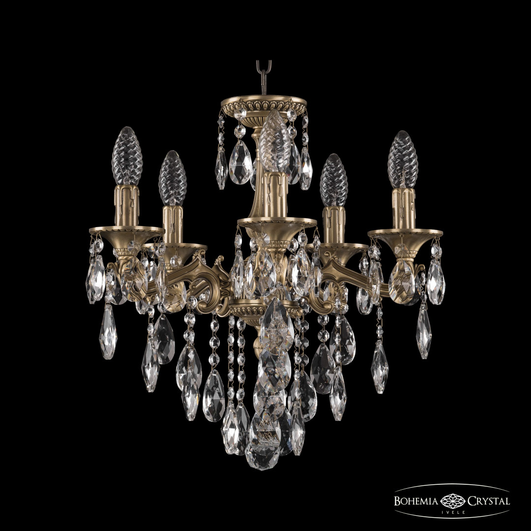 Люстра бронзовая с хрусталём 73102/5/125 B FP