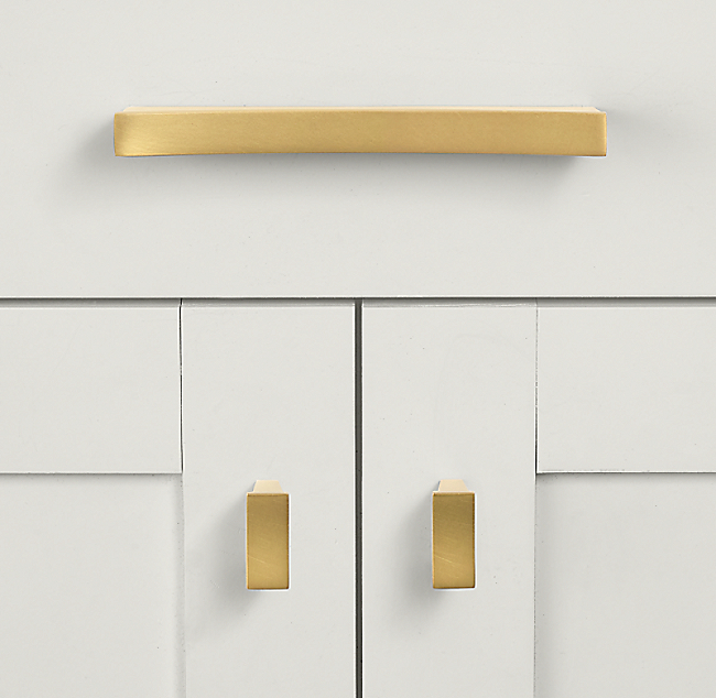 Ручка-скоба Restoration Hardware Jules L.10.2 Lac.Burnished Brass