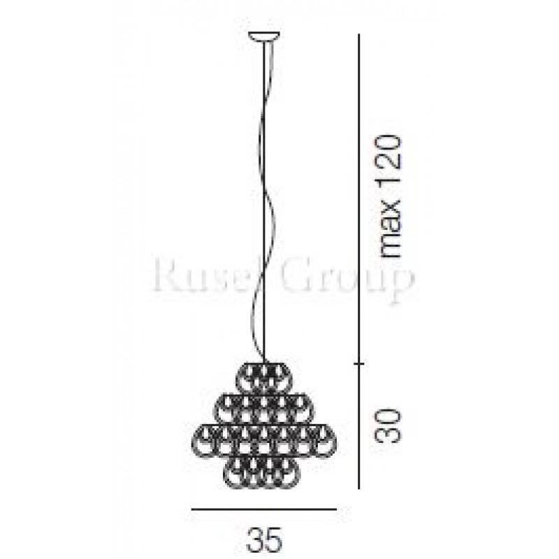 Подвесной светильник Vistosi MINIGIOGALI SP 35