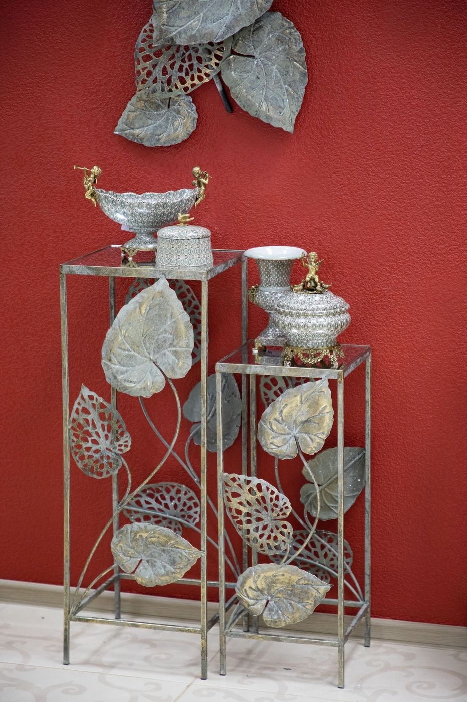 Столик интерьерный с зеркальной столешницей Glasar 57-037