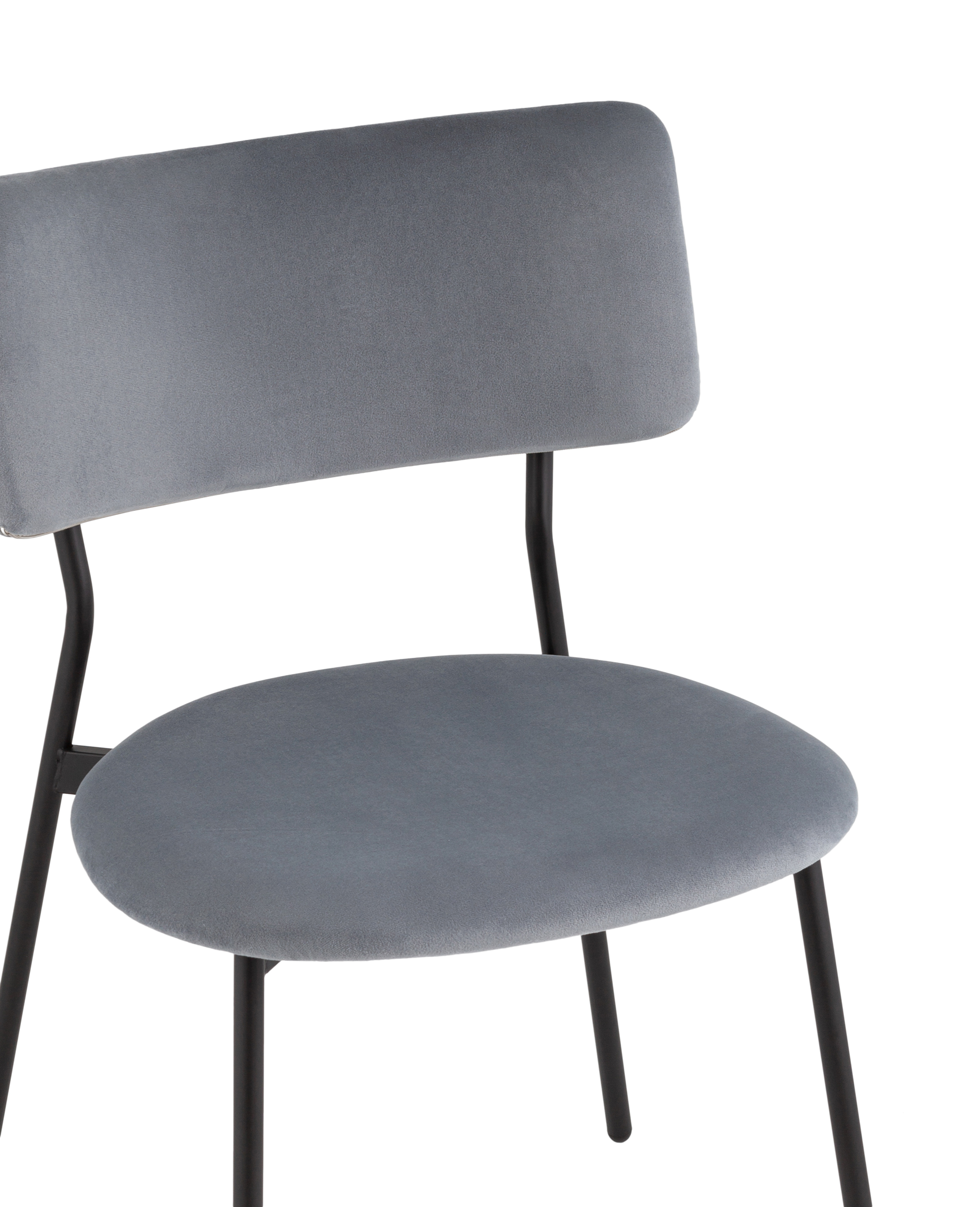 Стул Амелия велюр серо-голубой Stool Group