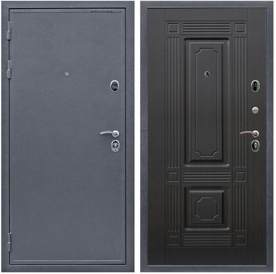 Дверь входная Graf Лондон Антик серебро / МДФ 16 мм ФЛ-2 Венге