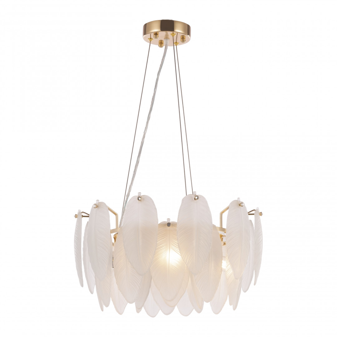 Люстра с плафоном в виде перьев 4653.D450.H240.E14.5 G Arte Milano