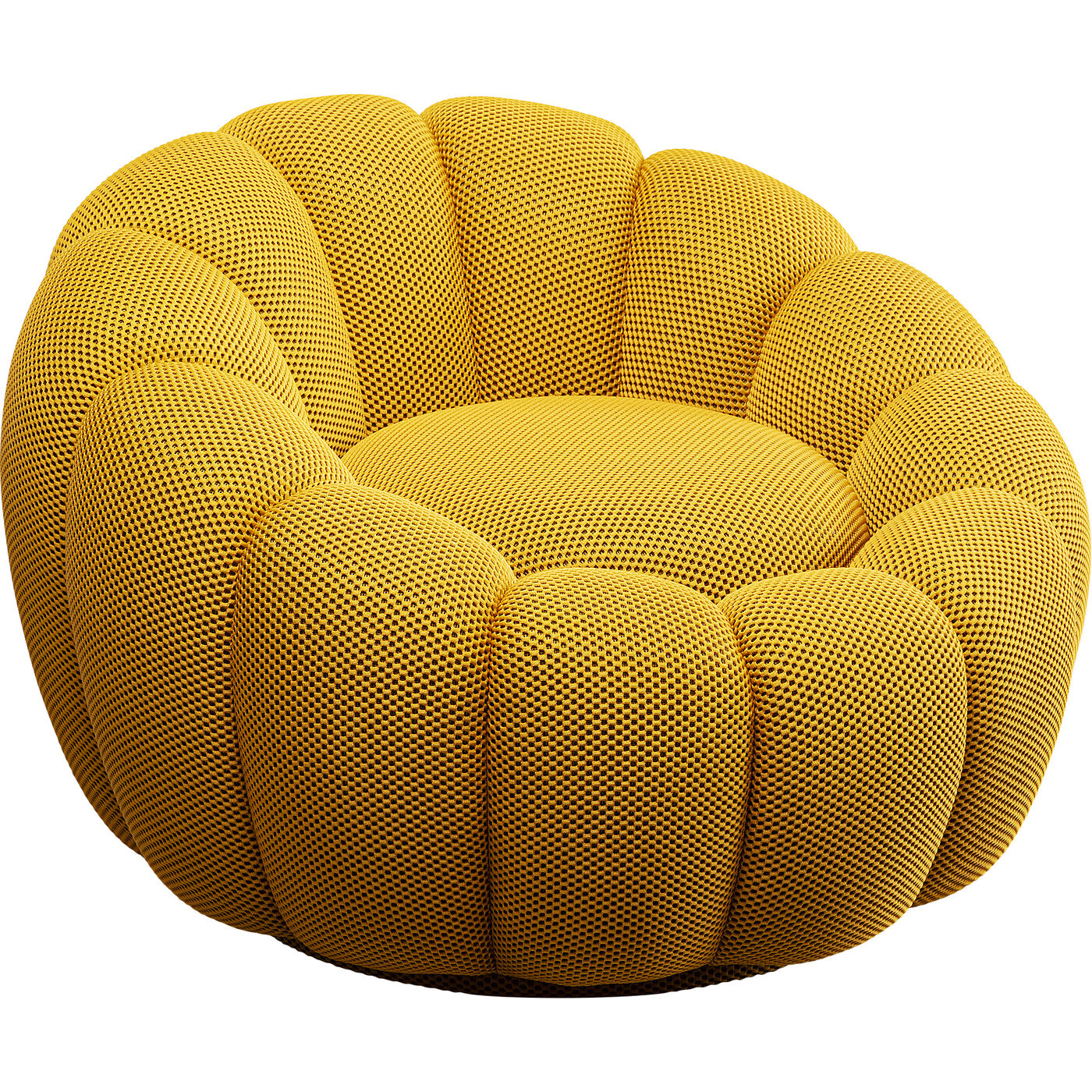 Кресло вращающееся Peppo Bloom Yellow KARE 87776