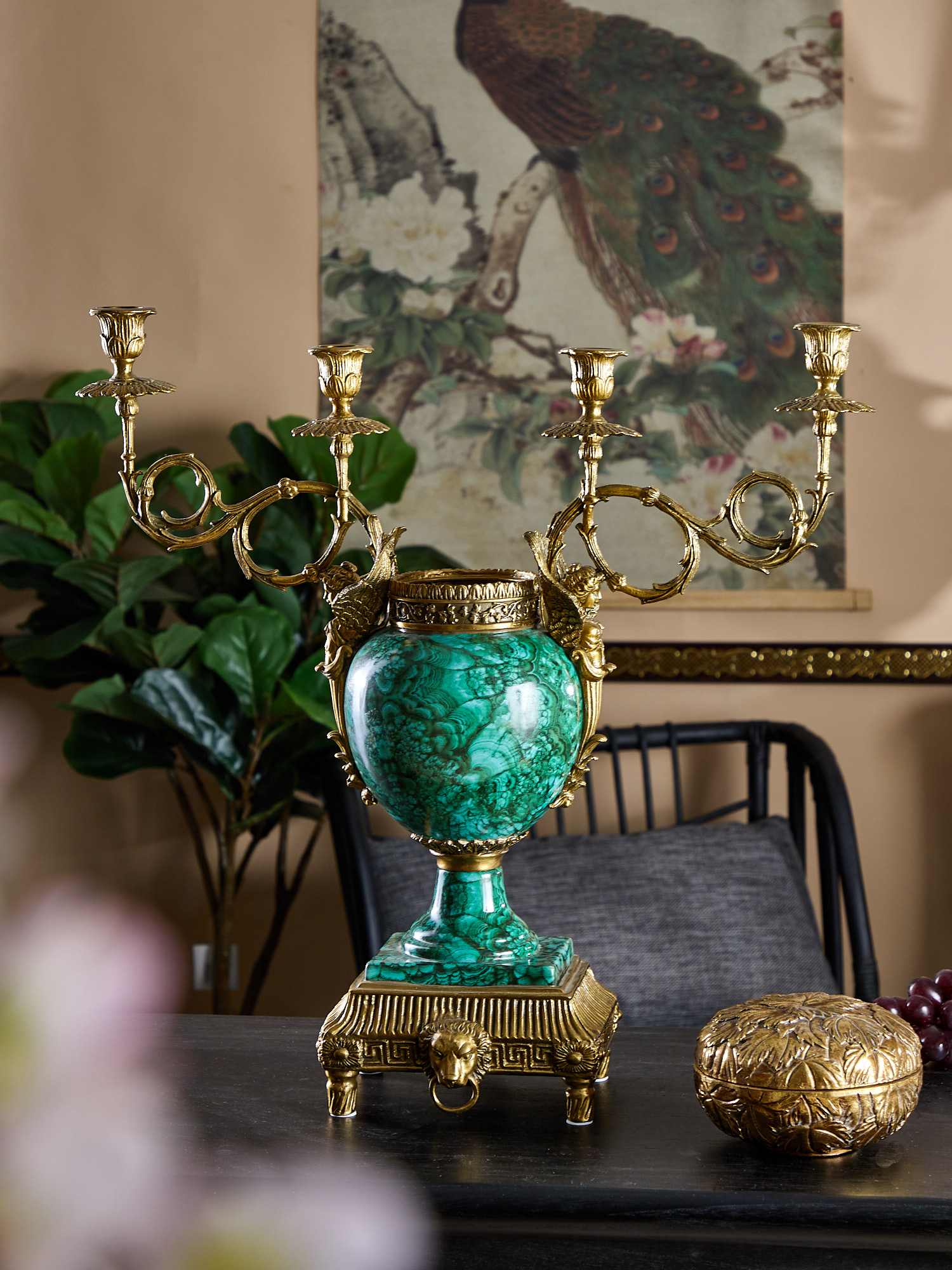 Подсвечник в виде вазы Glasar J373C/LG2549E/1