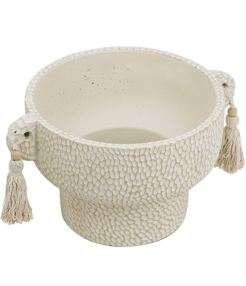 Кашпо с кисточками Glasar 460280