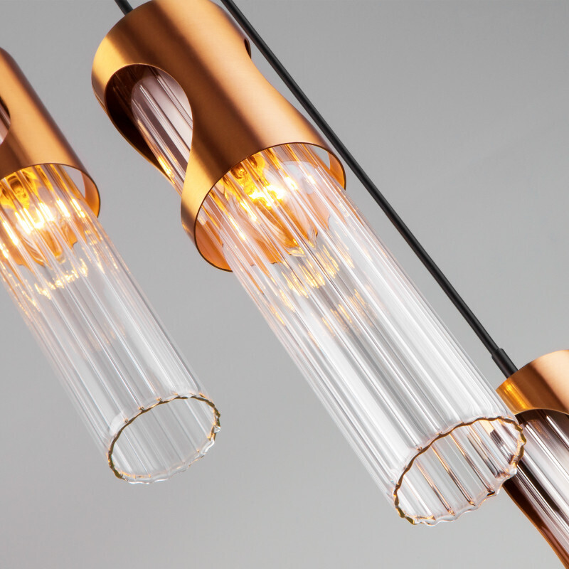 Подвесной светильник Eurosvet 50087/3 черный/бронза