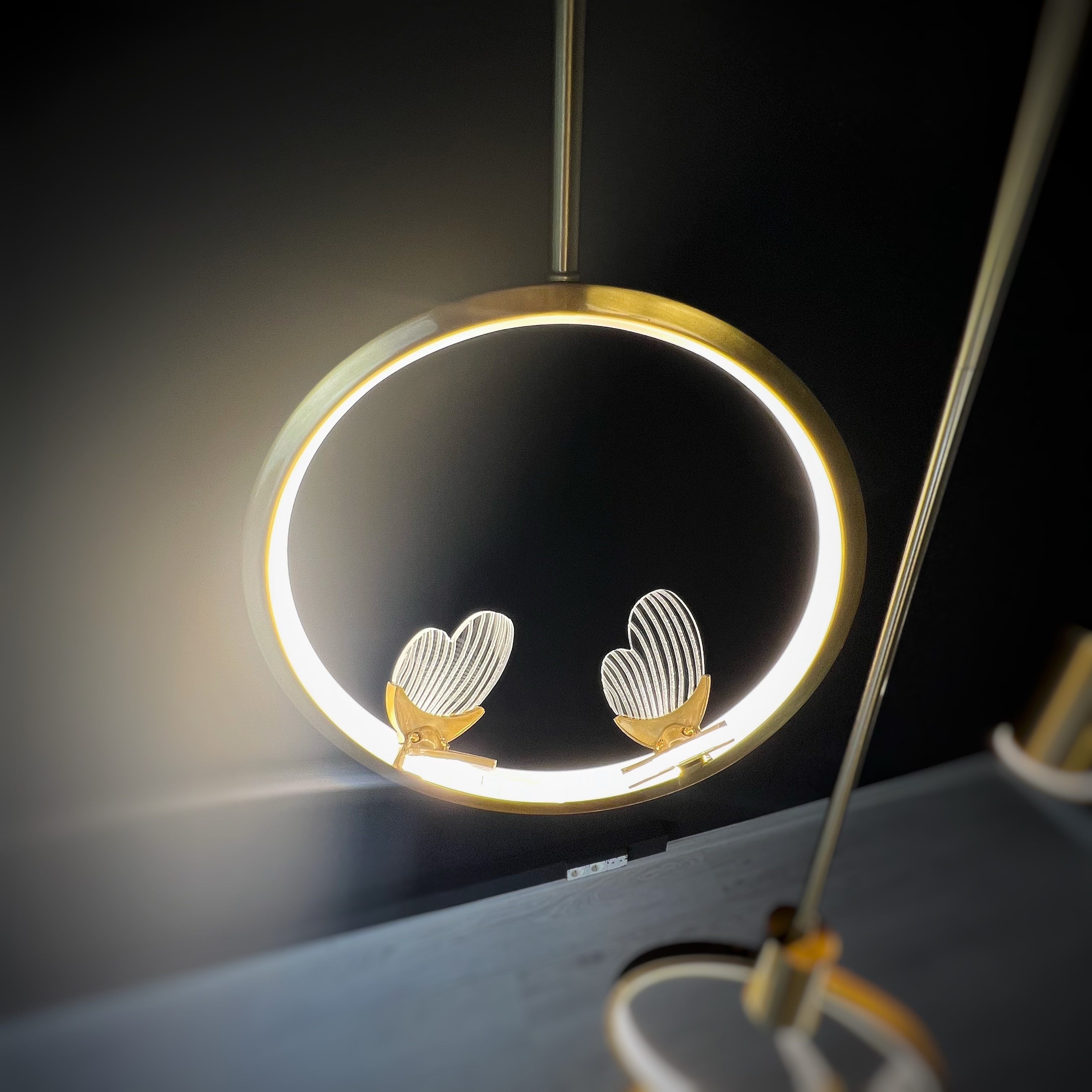 Подвесной светильник BABETTA RING 1 L320 brass 4000К by ImperiumLoft
