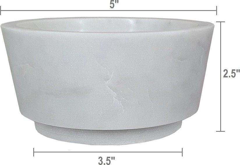 Чаша из белого мрамора Glasar 78022-DS