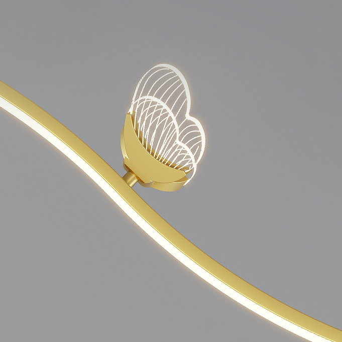 Подвесной светильник BABETTA WAVE Brass 3000К by ImperiumLoft