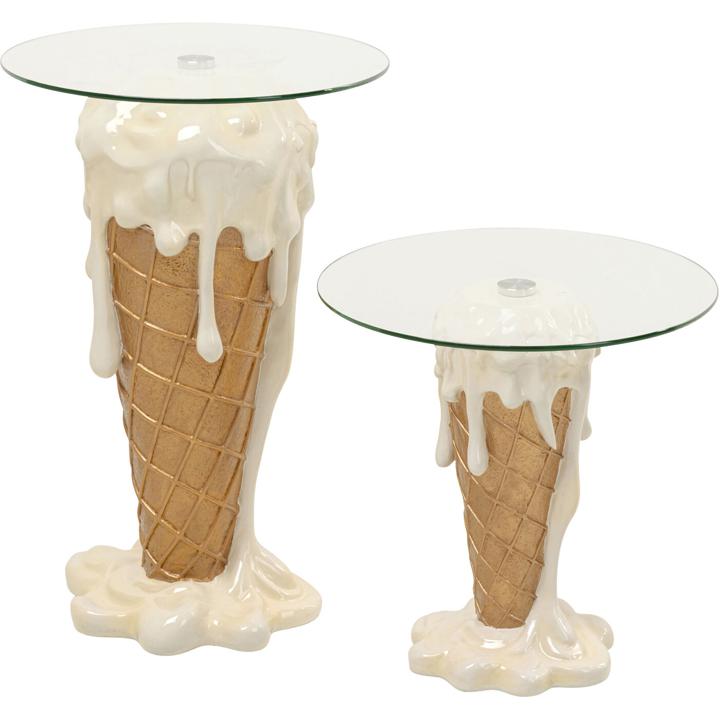 Стол приставной Ice Cream Vanilla Ø48cm KARE 71038