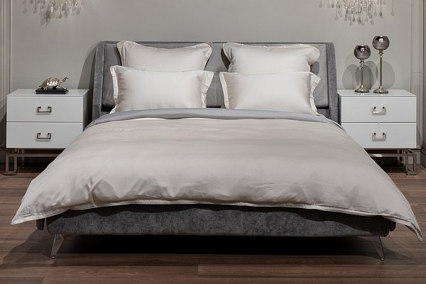Пододеяльник тенсель жемчужный Garda Decor 144HF-40413