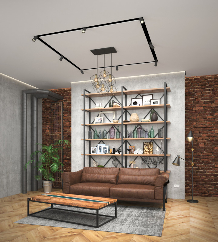 Профиль для декоративных ниш и потолков Denkirs DK5850-BK