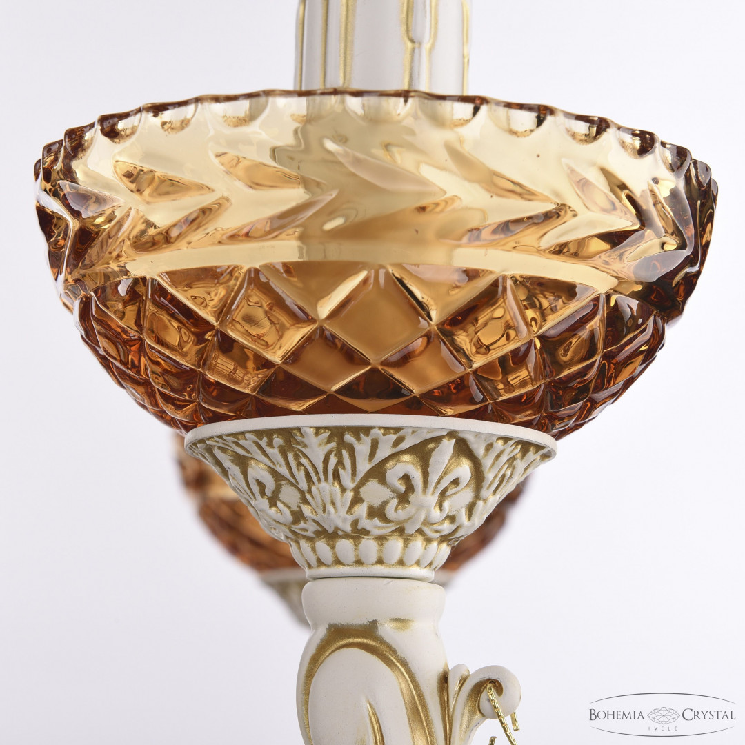 Люстра хрустальная AL78101P/8/250 A WMG P Amber/M-1F Bohemia Ivele Crystal