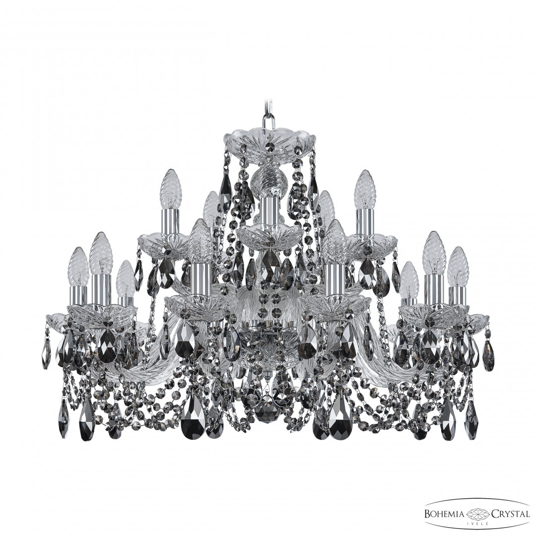 Люстра хрустальная 1402/10+5/240 Ni R781