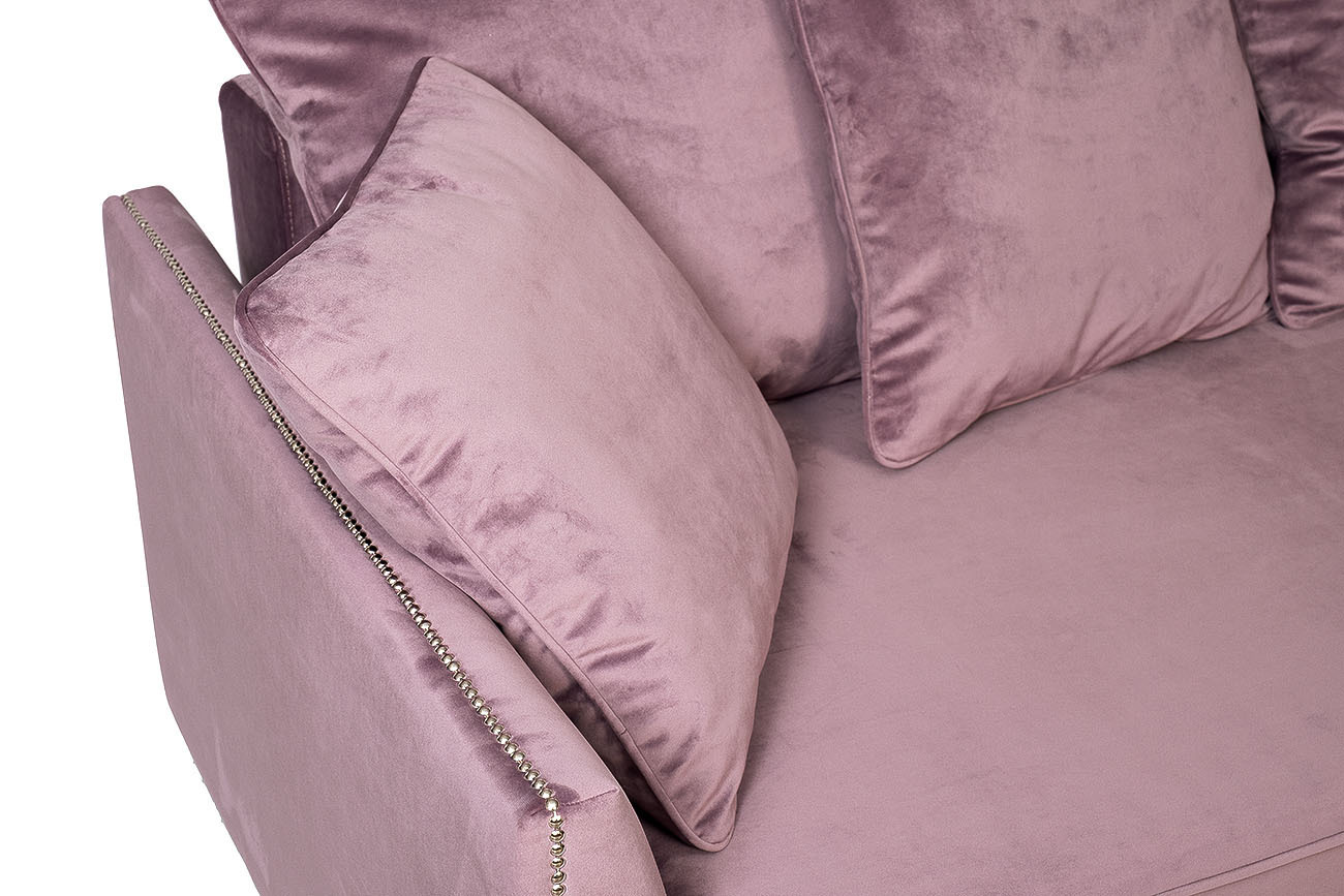 Диван Mores трехместный раскладной (пыльная роза) Garda Decor MORES2K-ПЫЛ/РОЗ-Н-Йорк40