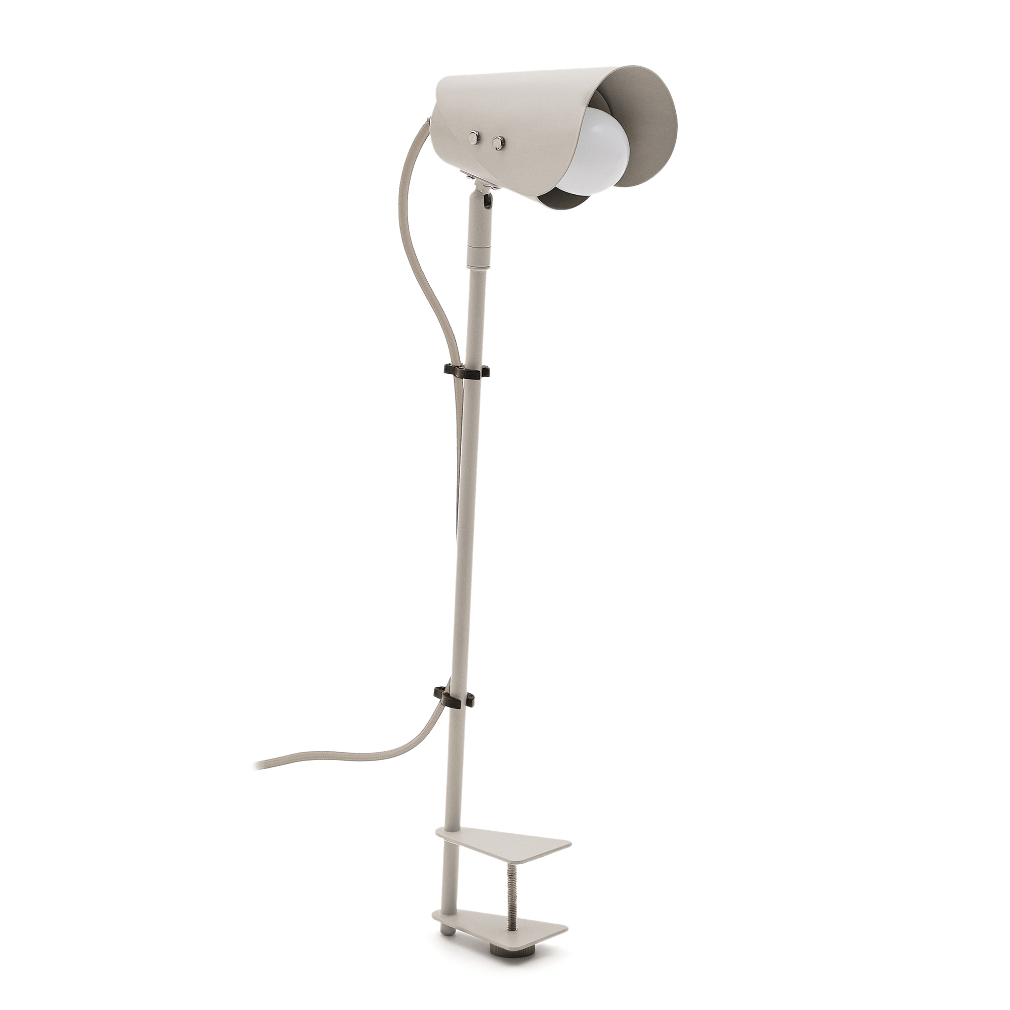 Настольная лампа Jula с зажимом из серого металла La Forma (ex Julia Grup)