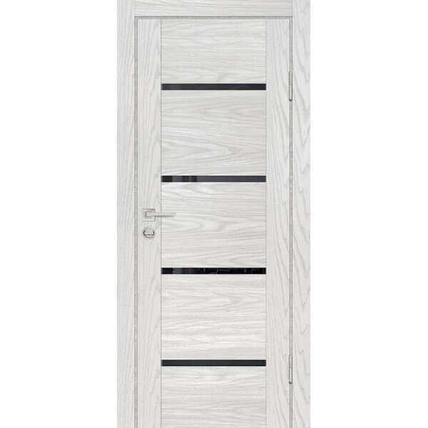 Межкомнатная дверь Graf PSM-7 черный лакобель Дуб скай бежевый (2000 х 900)