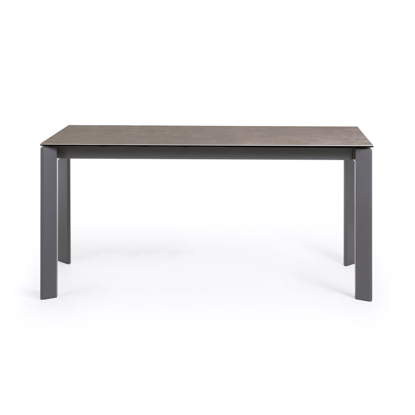 Стол Atta 160 (220) x90 антрацит, серый, керамика La Forma (ex Julia Grup)